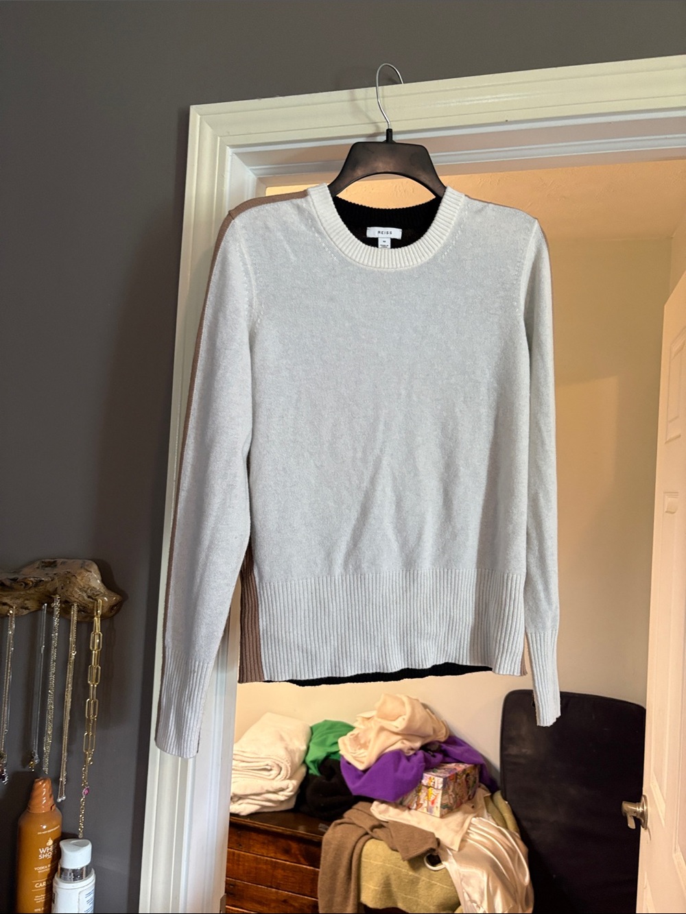Reiss color-block Crewneck Sweater